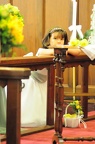 020 DSC_3060. Madeline leaning on altar